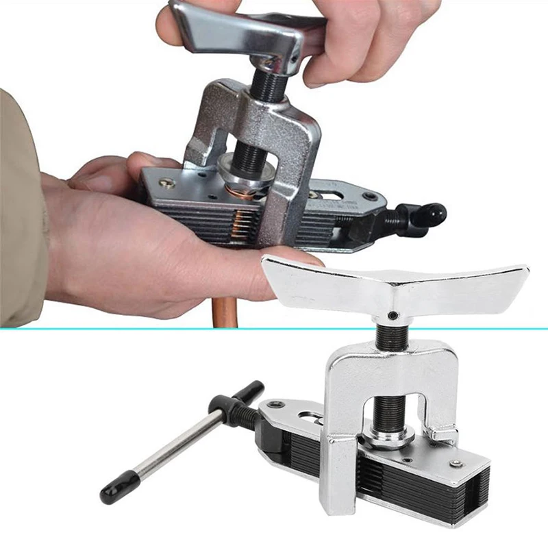 CT-526 أداة إحراق أنبوب التبريد النحاسي الموسع 4-19 مم (3/16-3/4 بوصة) 45 °   مجموعة أدوات حرق مخروطية غريب الأطوار