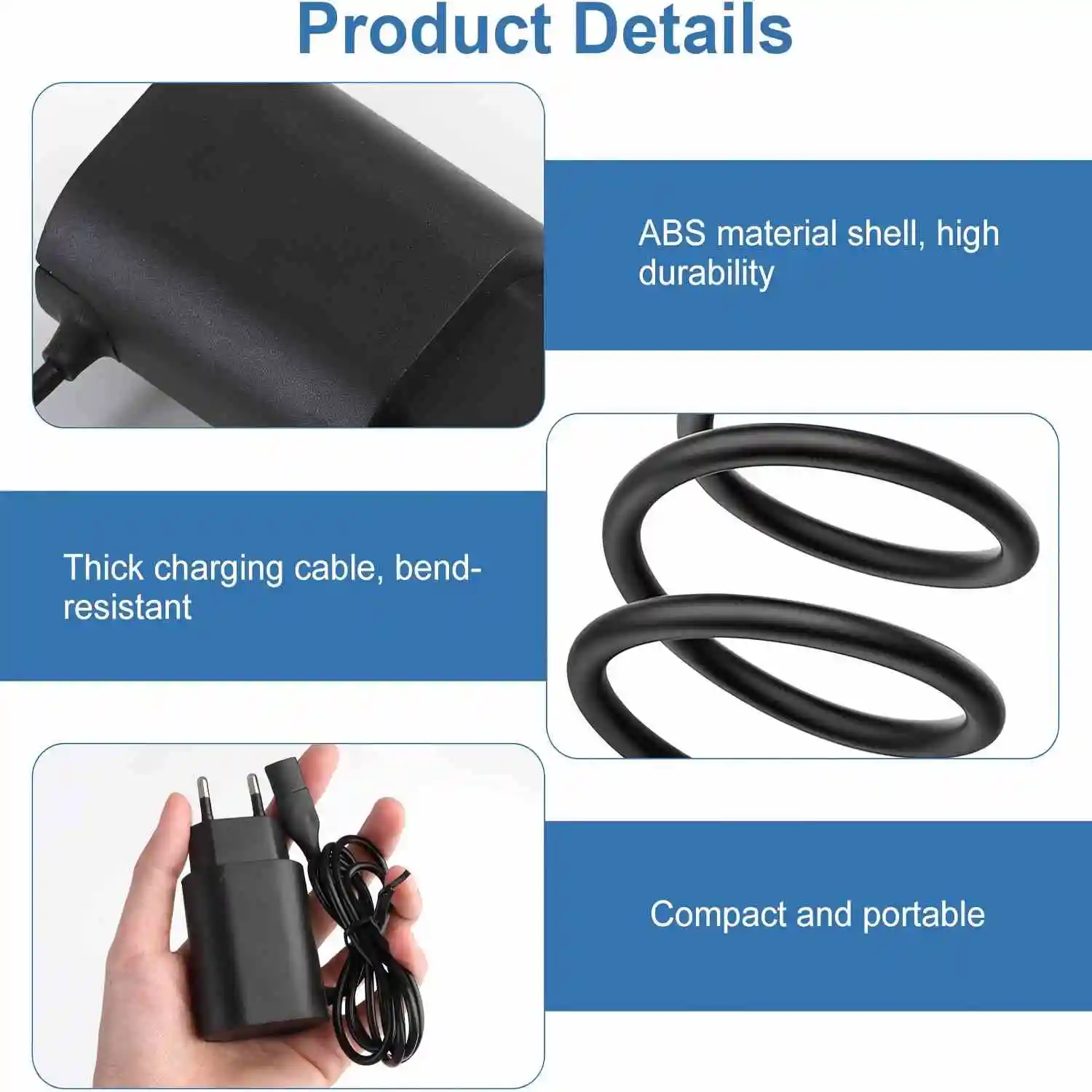 شاحن Brangdy 12 فولت مناسب لسلسلة براون 3 5 7 9 1 XT5 ماكينة حلاقة كهربائية 3040s 340s 9385cc 370 720 760cc 790cc 720s أداة تهذيب اللحية