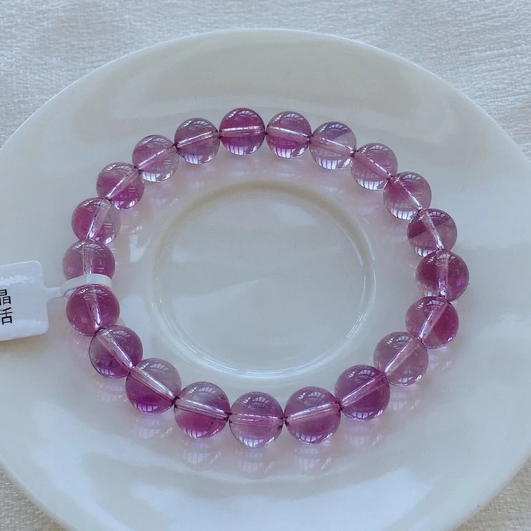 

9mm Natural Purple Amethyst Stone Bracelet Jewelry For Women Lady Men Beauty Gift Reiki Crystal Clear Round Beads Strands AAAAA