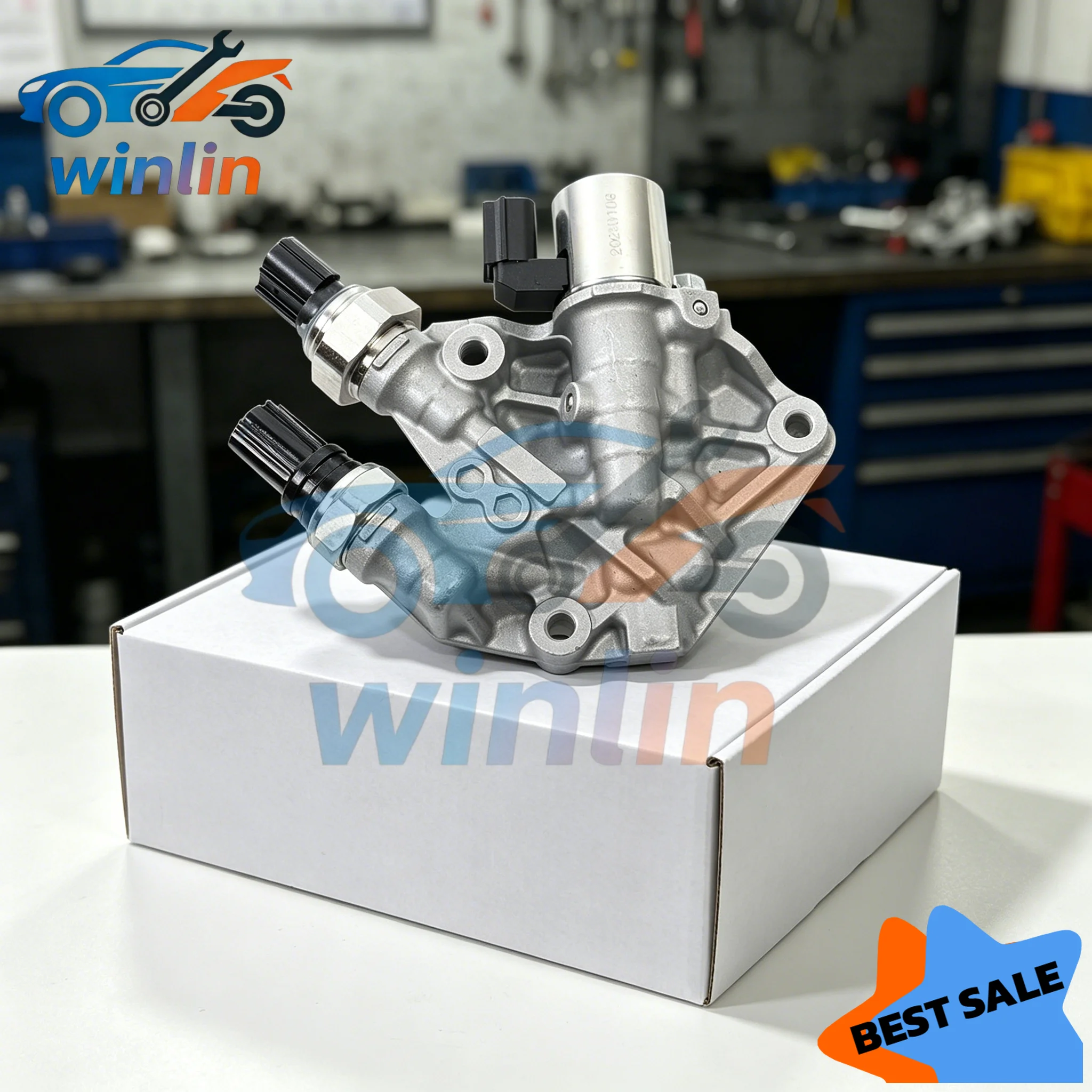 OEM 15810-5R0-003 158105R0003 VVT Solenoid Spool Variable Valve with Gasket Assembly For Honda Fit 1.5L 2015-2020