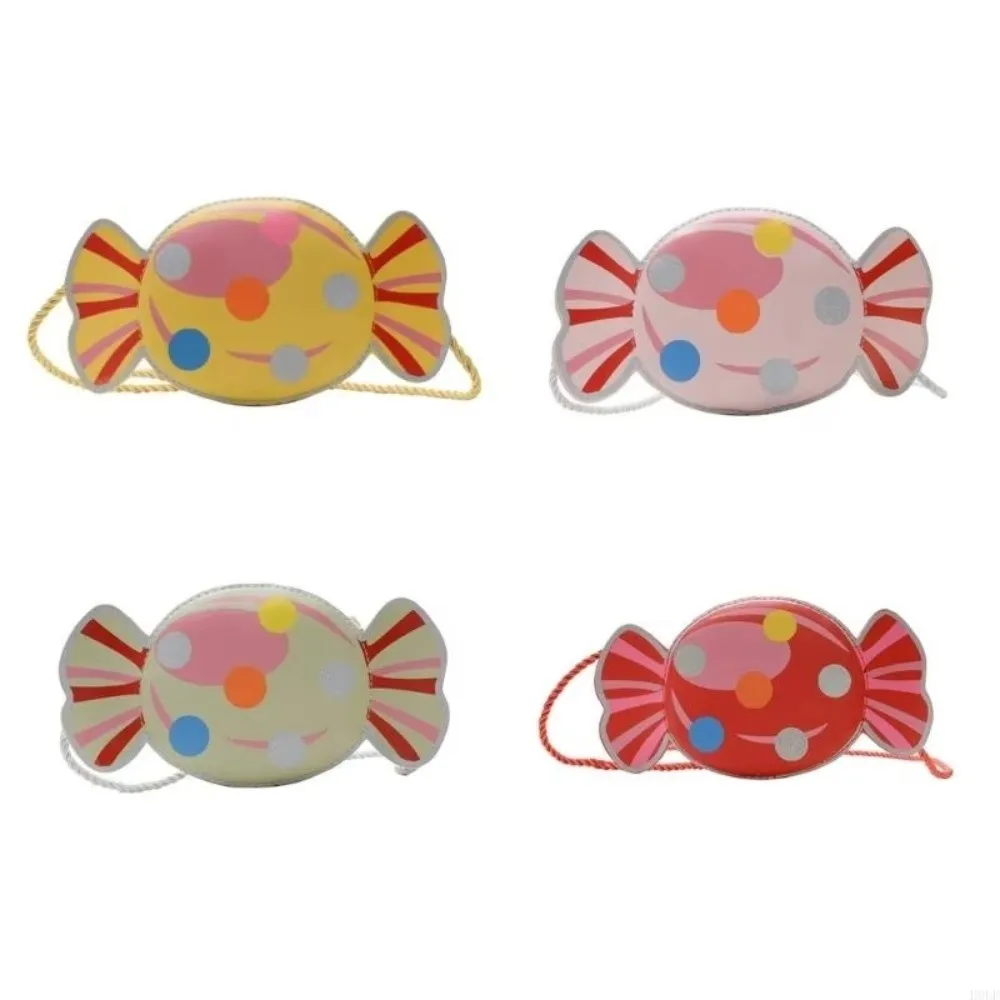 

Fashion Yellow Candy Shaped Purse for Girls Cute PU Leather Small Shoulder Bags Mini Crossbody Bag for Everyday Essential