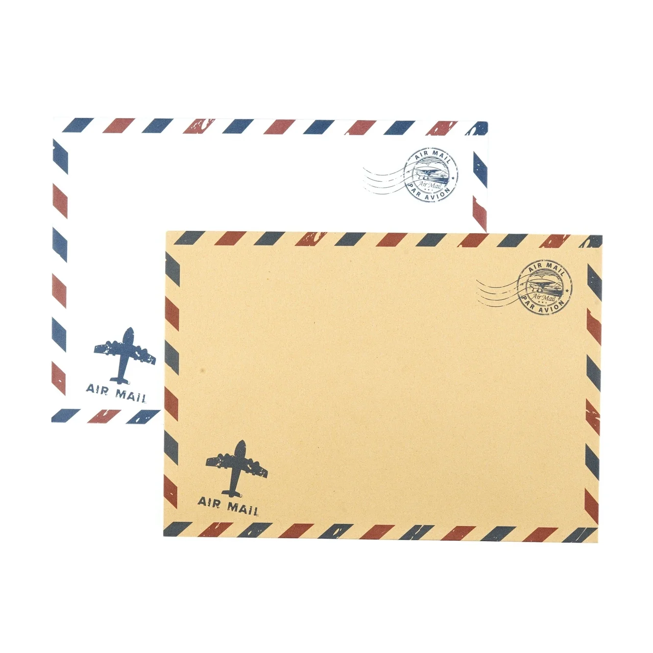 Kraft Paper Air Mail Envelopes,Wedding Invitation Envelopes, Vintage Airmail Packing Bags 10Pcs