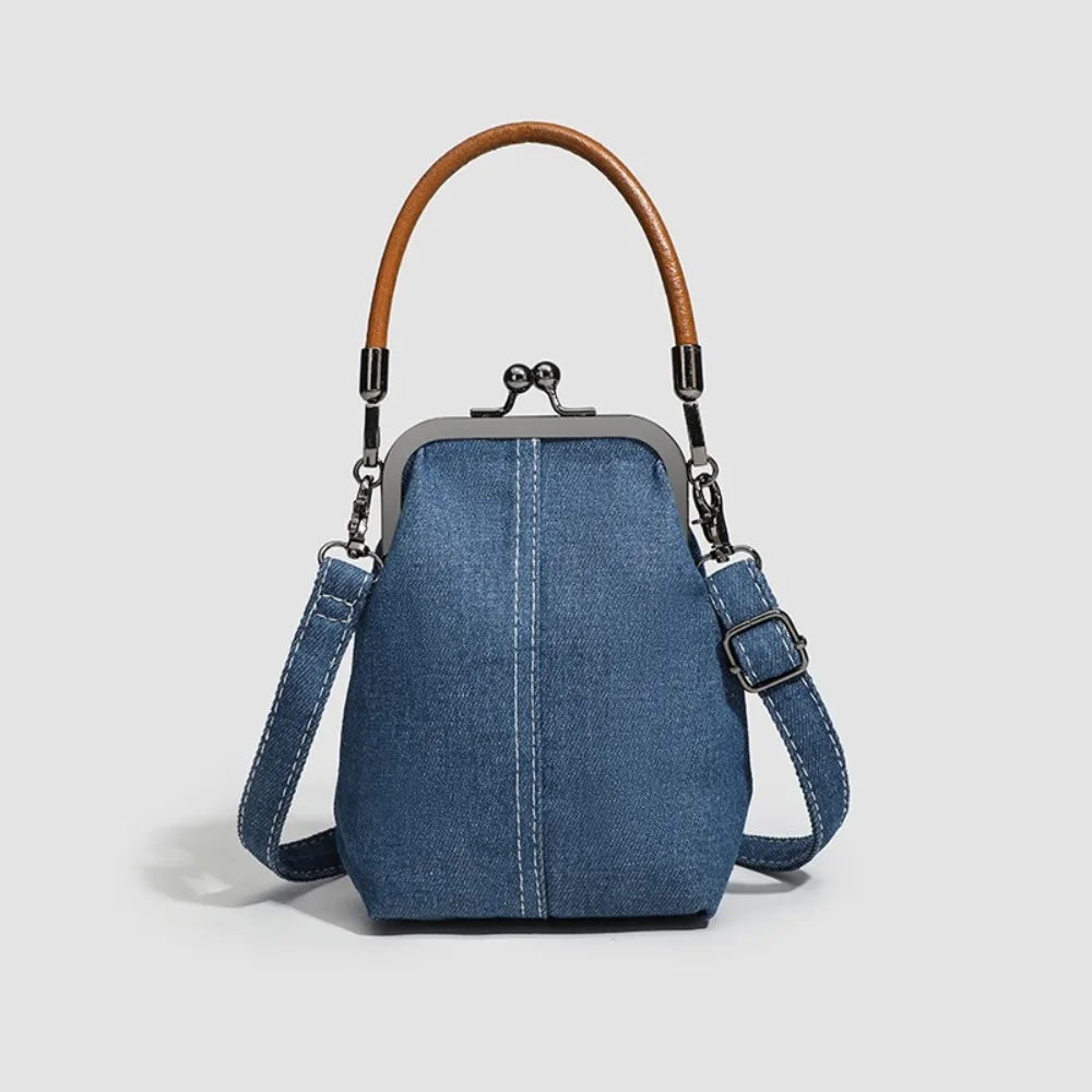 Neue Vintage-Stil Damenhandtasche Modische Marineblaue Designer-Schultertasche Vielseitige Damenhandtaschen Umhängetaschen – Detail 10
