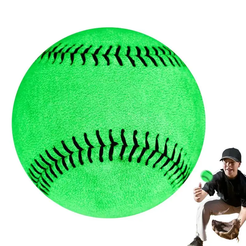 

Night Playing Baseball Standard 9-Inch Baseball For Night Training Glowing Visibility For Night Catch & Hit For Baseball Players