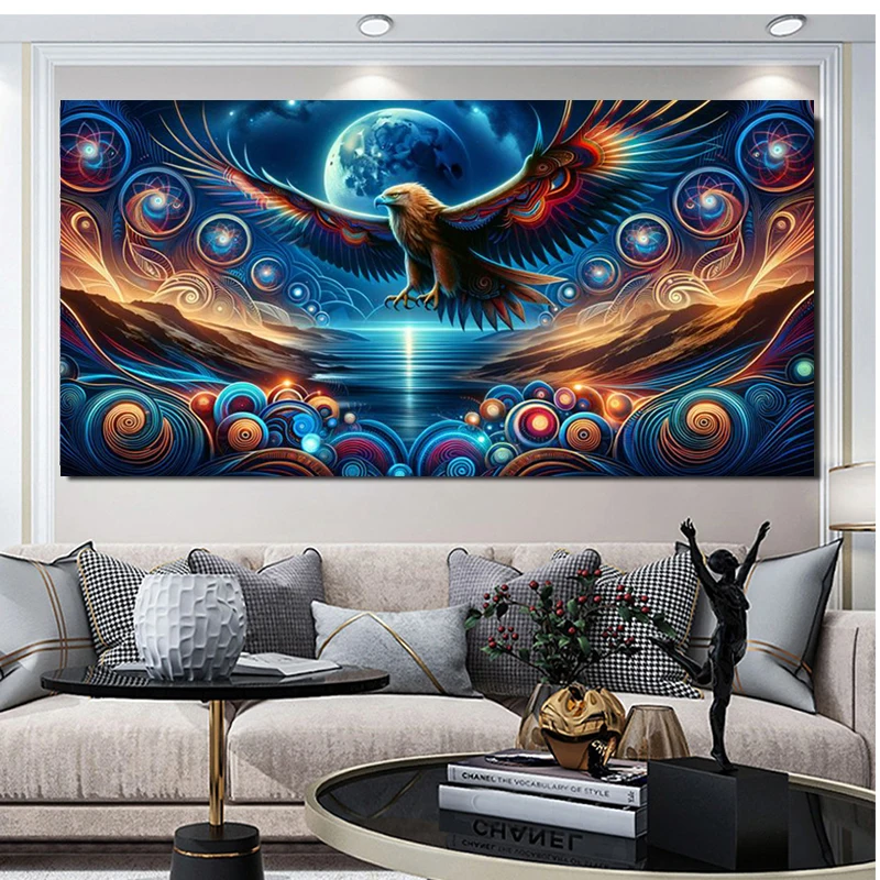 Fantasy Fierce Fly Eagle DIY Diamond Painting New 2025 Full Square Round Diamond Mosaic Embroidery Cross Stitch Craft Home Decor