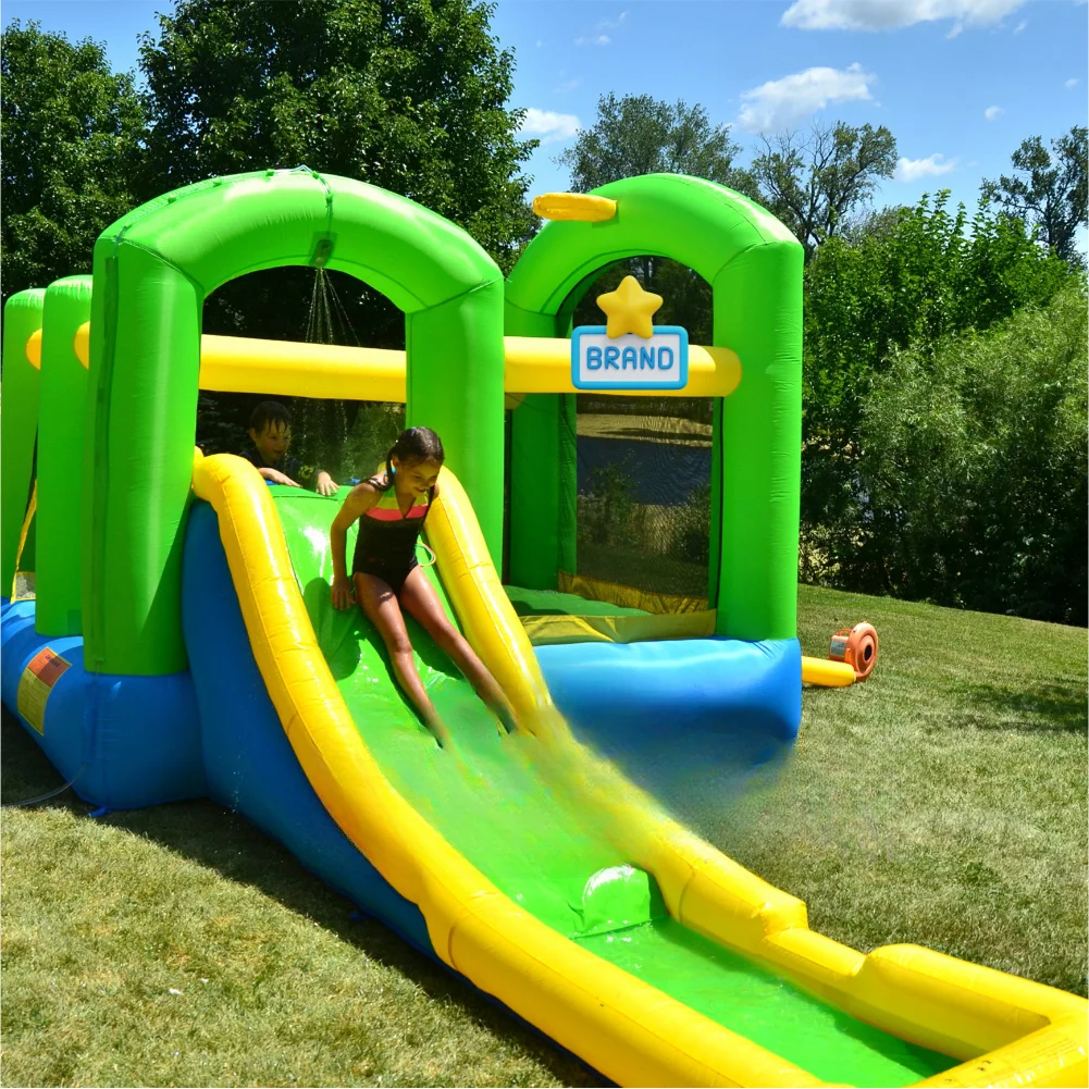 Inflatable Castle Inflatable Slide Inflatable Swimming Pool Children's Amusement Park Splash Island Wet or Dry