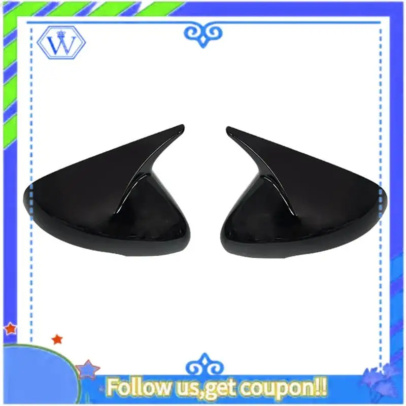 

M46K-For KIA Stinger 2018-2023 Car Side Door Rearview Mirror Cover Sticker Trim Exterior Accessories , Gloss Black