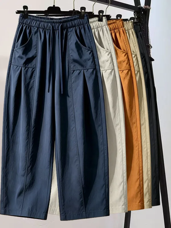 Summer New Nine-Piece Casual Loose Women's Pants Balloon Knife Pants Versatile Slimming Middle-Aged And Elderly Mom Pants