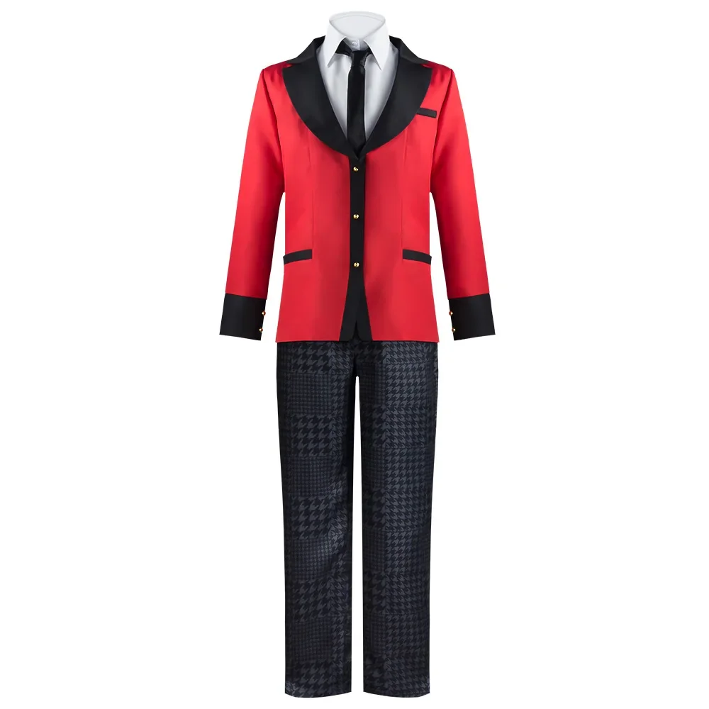 Anime kakegurui suzui ryota cosplay traje compulsivo jogador uniformes escolares ryota perucas halloween cosplay trajes para homem