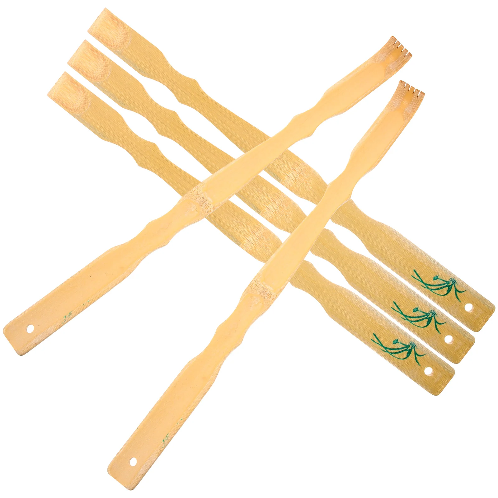 5 Pcs Back Scratch Tickling Man Body Massager Itching Stopping Stick Bamboo Household Scratcher