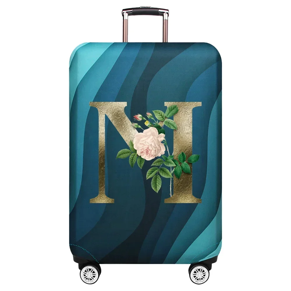 Suitcase Covers Trolley Box Cover Suit for 18-32 Inch Bag Stretch Fabric Dust Cover Travel Accessories Golden Flower Series