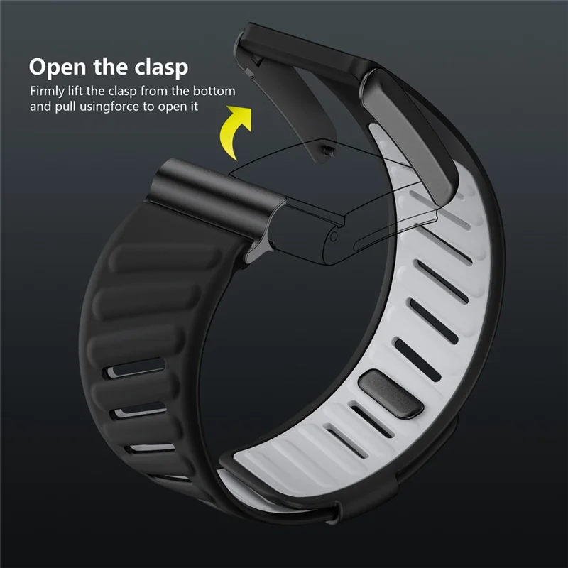 QWE-Sport Flex Wrist Band Soft Touch Silicone Waterproof Andsweatproof Replacement Band Compatible Forwhoop 4.0 Sport Band Black
