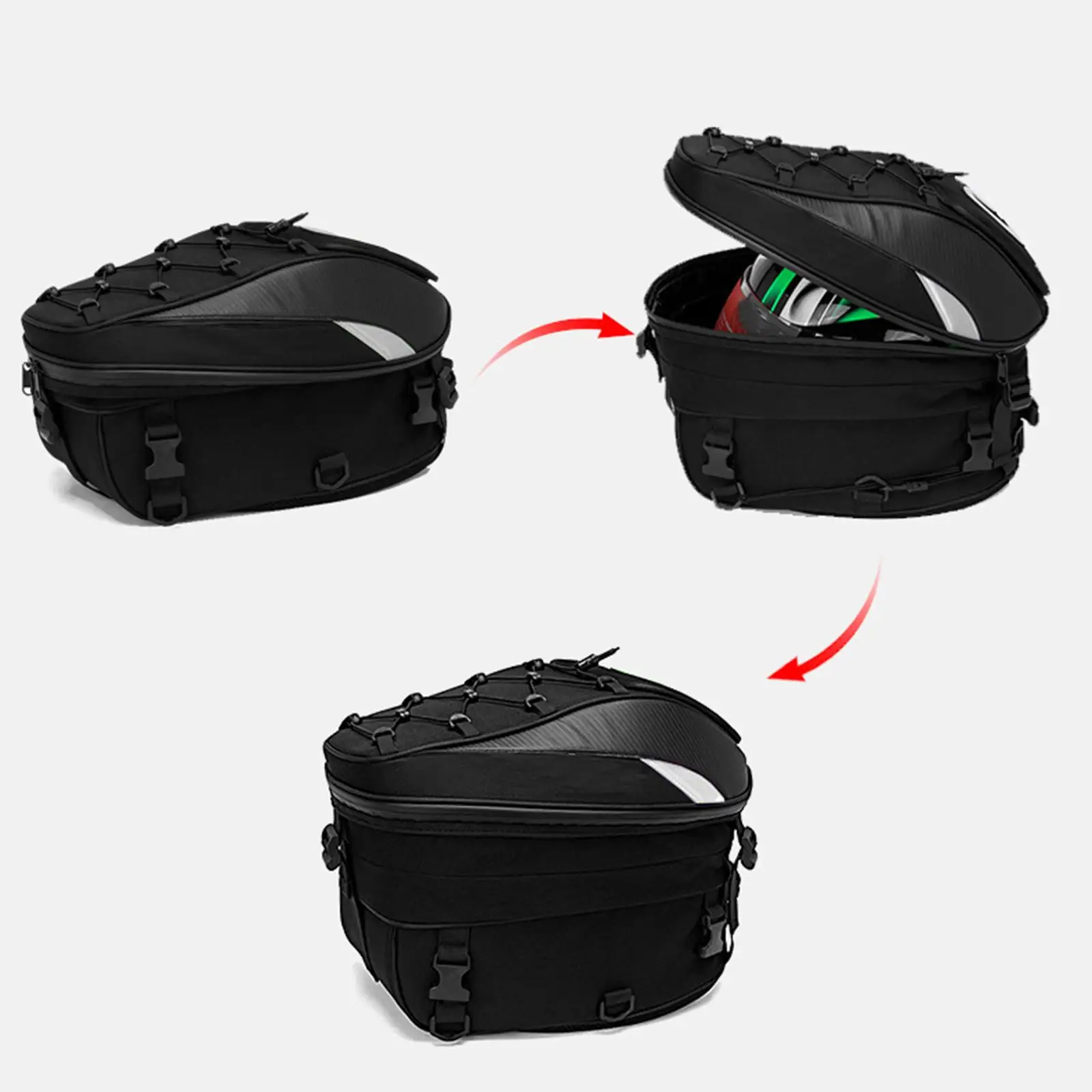 Motorcycle Riding Backpack Helmet Bag Multipurpose Luggage Pack Daypack Helmet