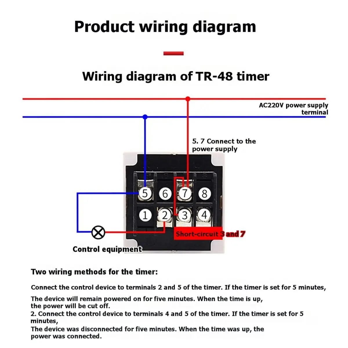 Home Tool New Electric Oven Time Relay TR-48 Oven Timer Timer Relay Intelligent Digital Timer (99-Minute Timer)