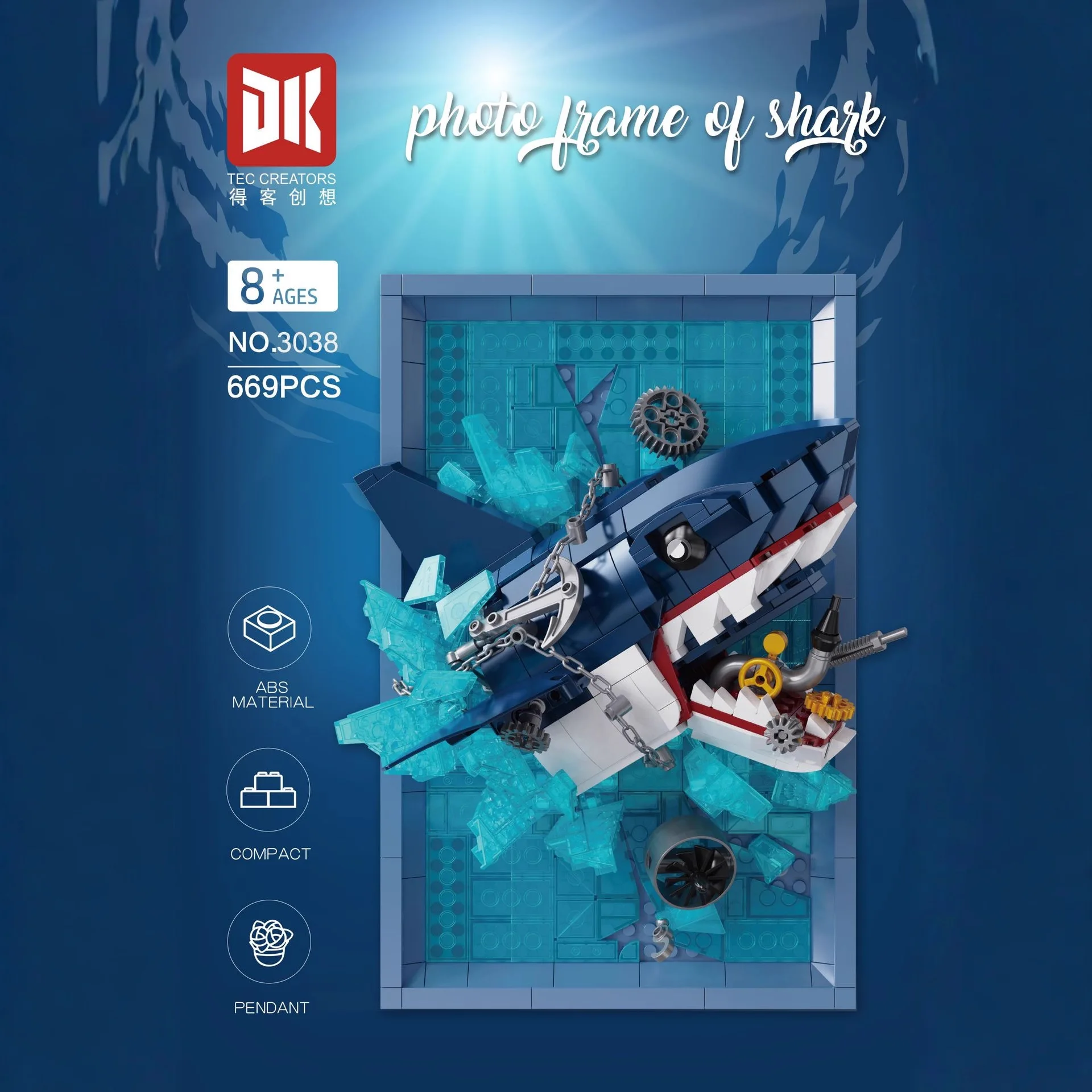 

Preserved Flower Picture Frame Building Blocks Sunflower Snow Leopard Lion Shark Assembly Wall Hanging Toy Ornament Holiday Gift