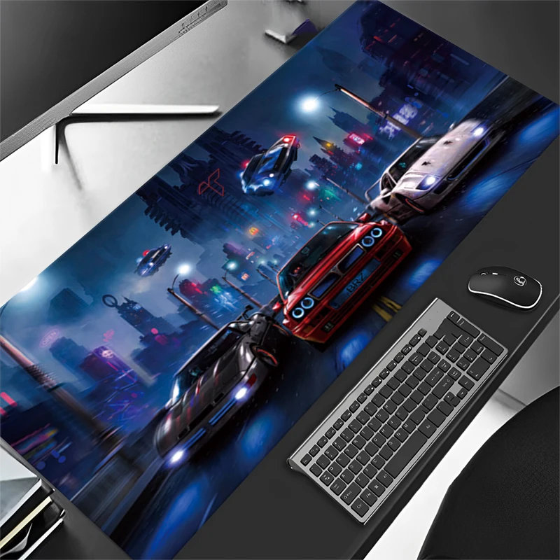 Tapis de souris gaming antidérapant en caoutchouc, tapis de clavier de bureau durable, accessoire informatique pour ordinateur fixe et portable