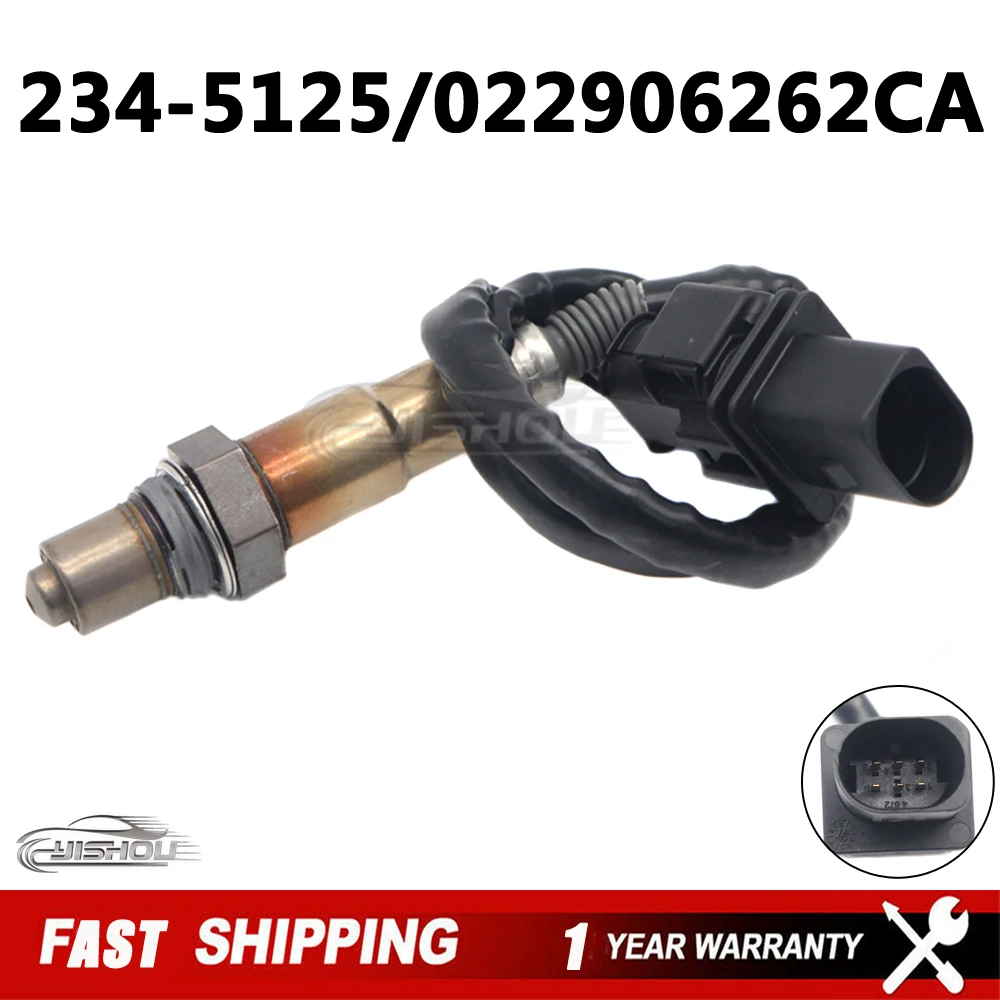 234-5125 Air Fuel Ratio Oxygen Lambda Sensor Upstream For AUDI A3 Q7 PORSCHE CAYENNE VOLKSWAGEN EOS TOUAREG 022906262CA New