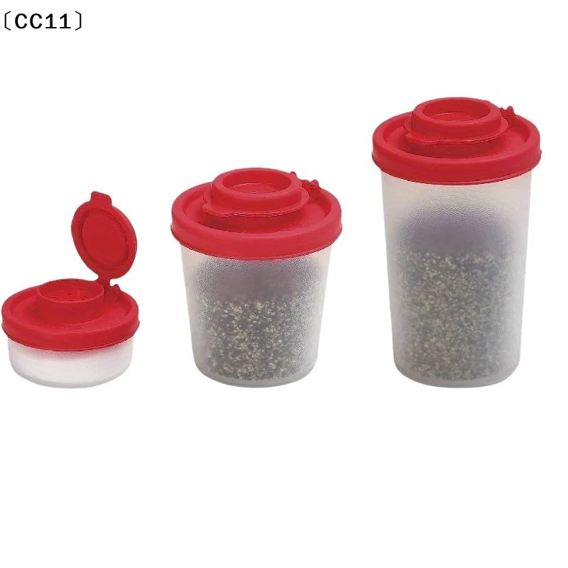 New Mini Salt And Pepper Spice Shaker Plastic Dustproof Spice Container -proof Seasoning Travel Spice〔CC11〕
