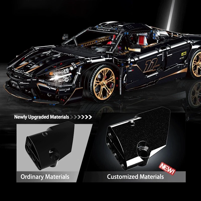 High-Tech City Sport Car Building Block Technical Super Speed Remote Control Racing Vehicle Model Bricks Toys For Boy Gift MOC