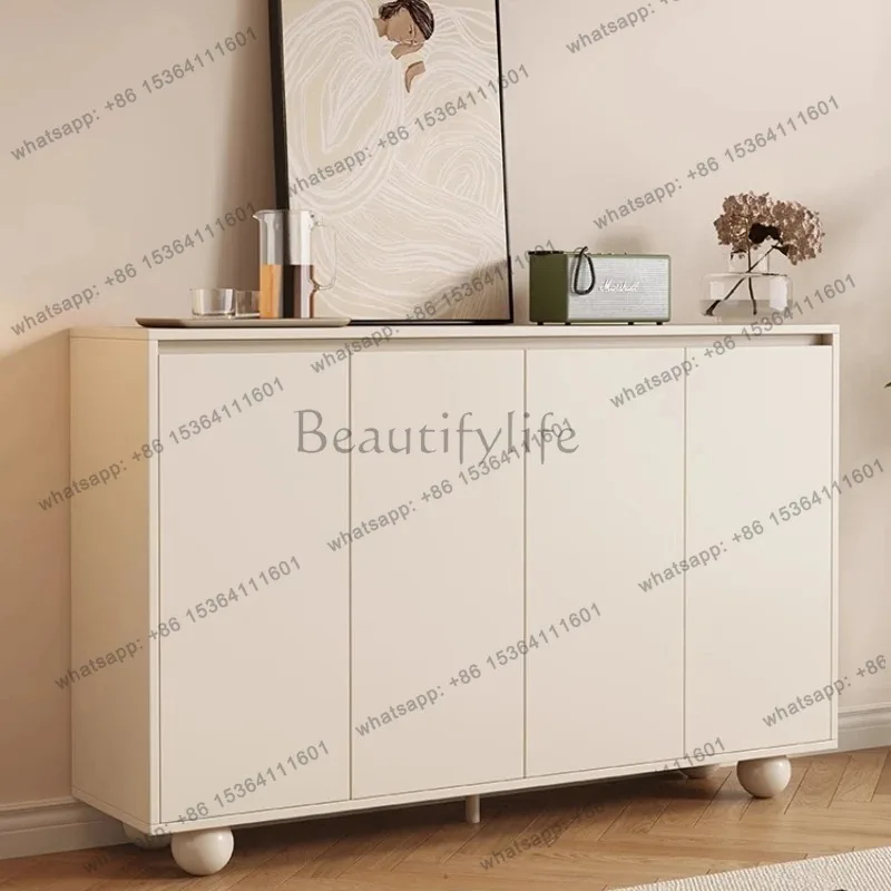 Cream White Shoe Rack Multi Layer Large Vertical Shelves Shoes Cabinet Indoor Space Saving Sapateira