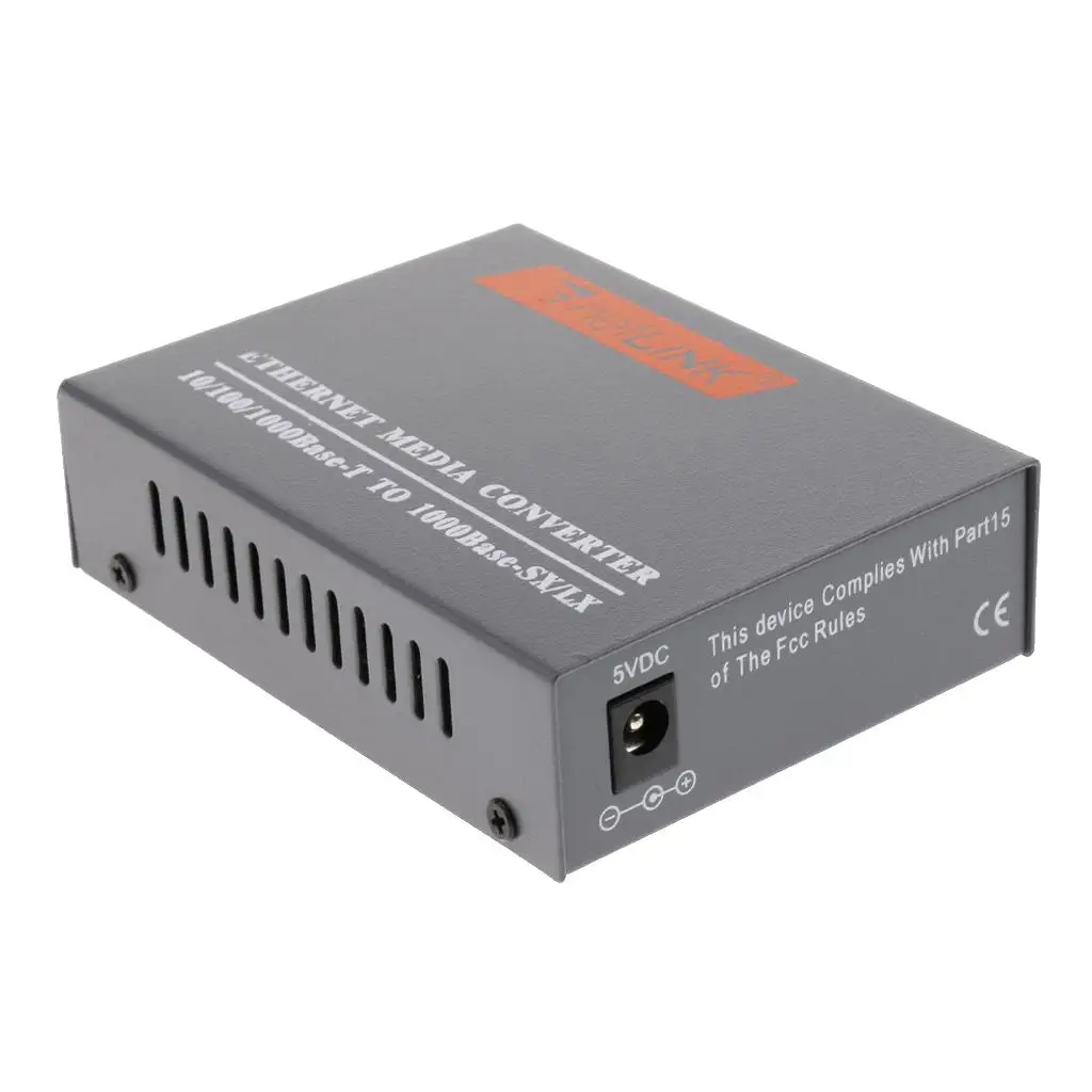 Gigabit Network Converter External Single Mode SC Fibre Transceiver Alloy Case for Ethernet Splitter Gigabit Use