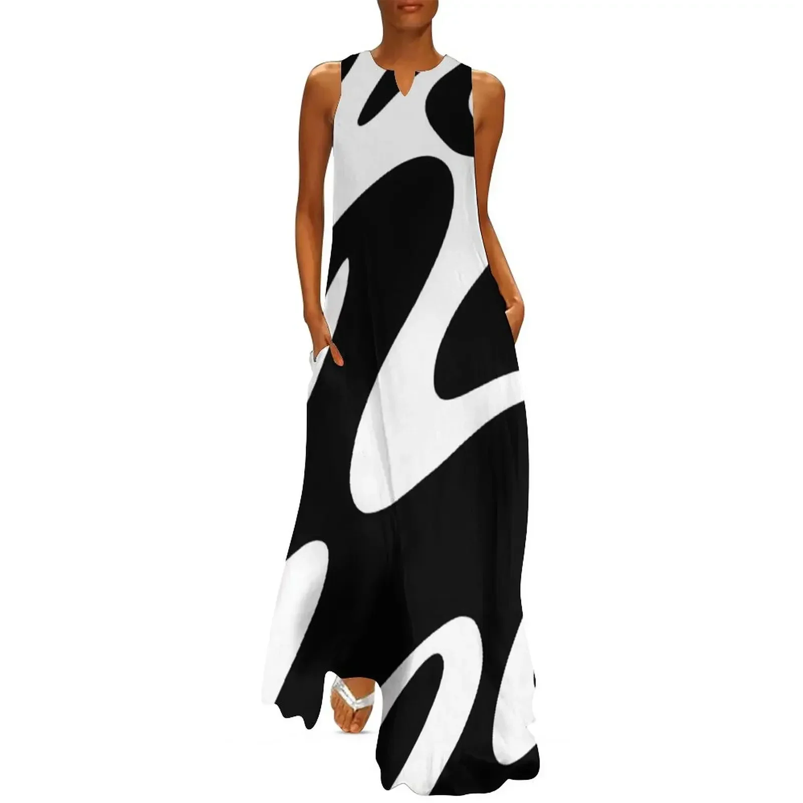 

Go With the Flow Abstract Pattern Long Dress dresses for women 2025 luxury woman party dress cocktail dresses Dress