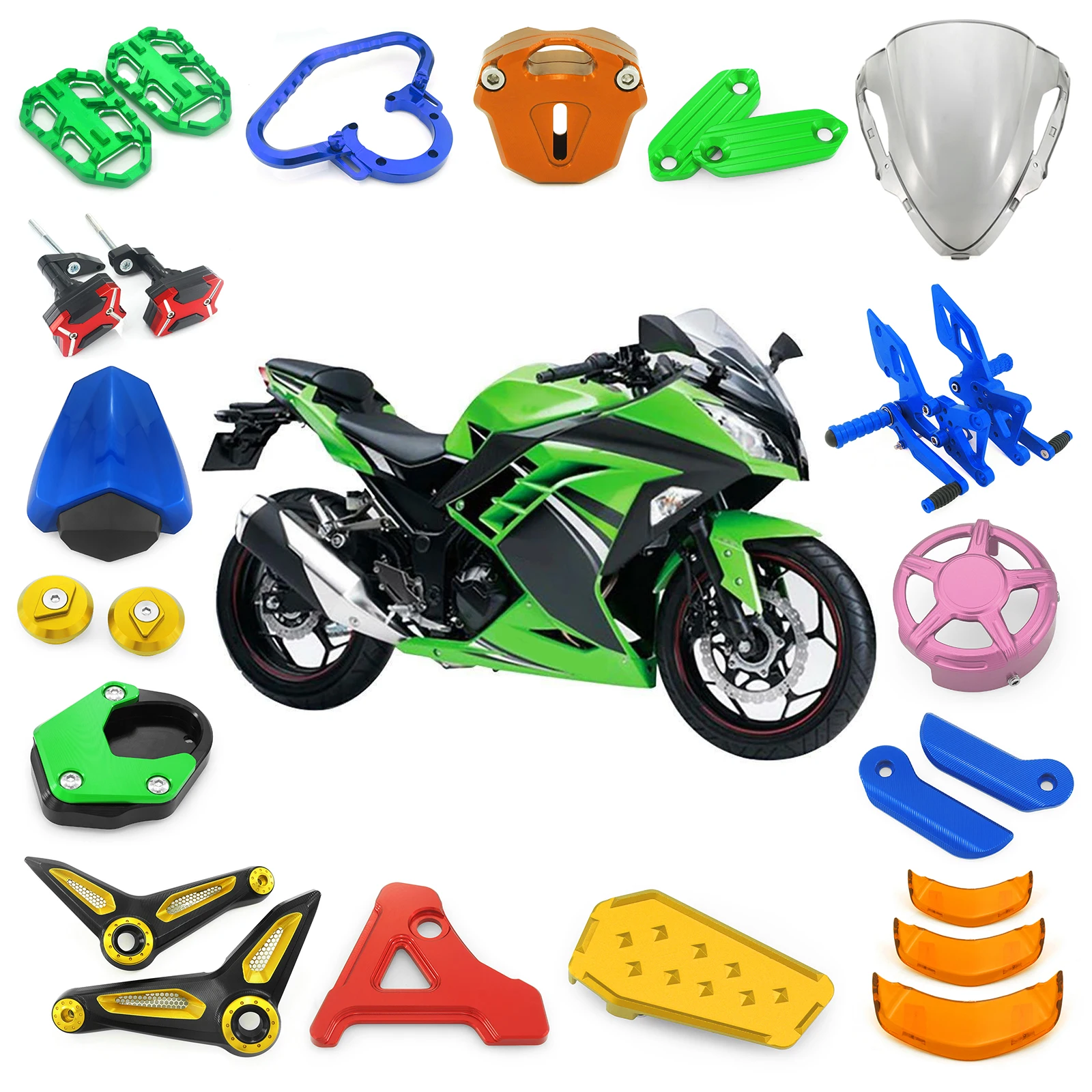 High Visibility OEM Style Motorcycle Fairing Racing Spare Plastic Body Parts