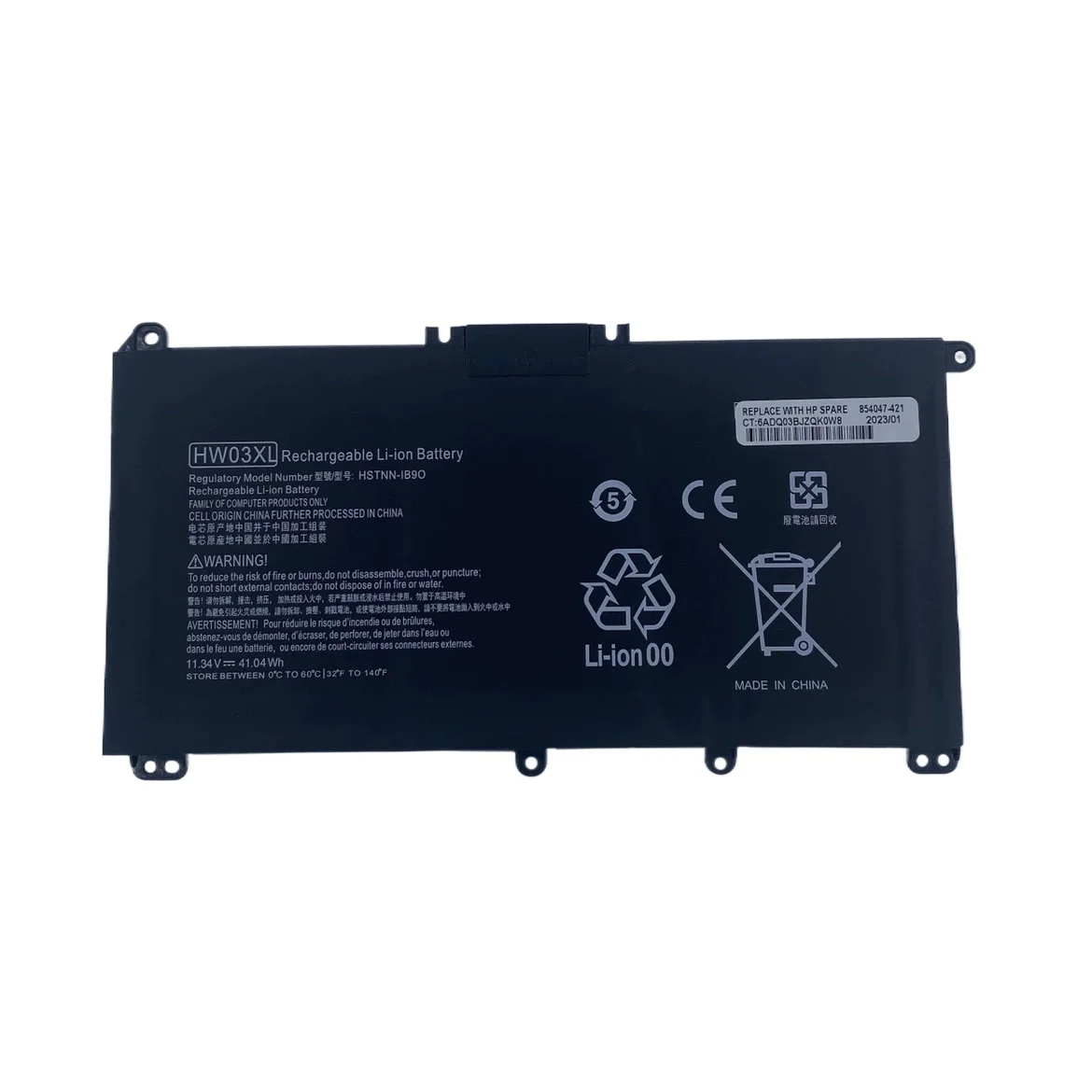 11.55V HW03XL New Laptop Battery for HP 15-EG0067ST HSTNN-IB90 LB8U L97300-005 HW03XL HSTNN-IB90 LB8U L97300-005