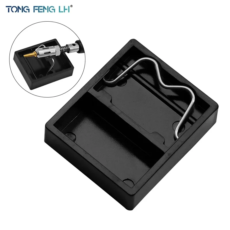 Soldering Iron Placement Fixed Tools, Soldering Iron Stand Can Be Folded, Mini Portable G Type Small Square Bakelite Iron Stand