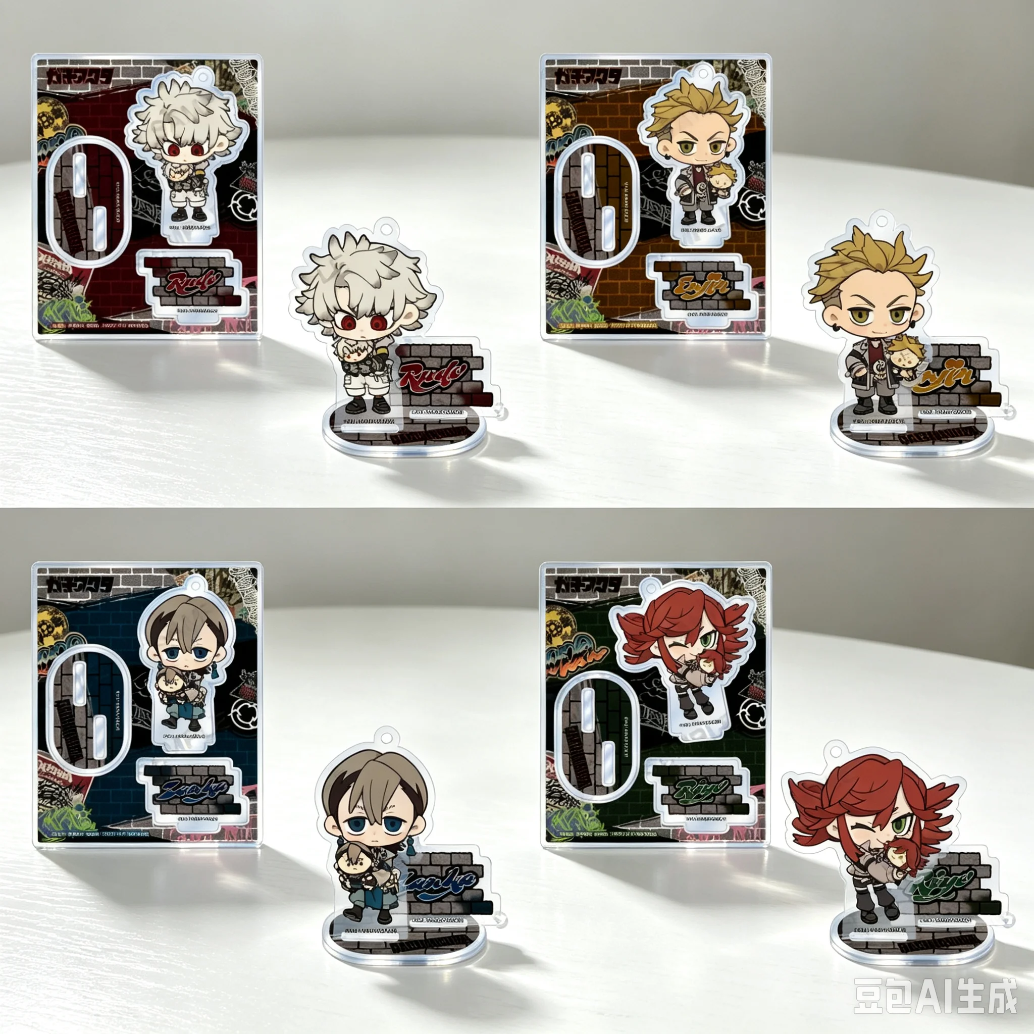 Anime GACHIAKUTA Acrylic Stand Model Bookshelf Decoration Lovely Products High Definition Images Bookshelf Decoration Keychain