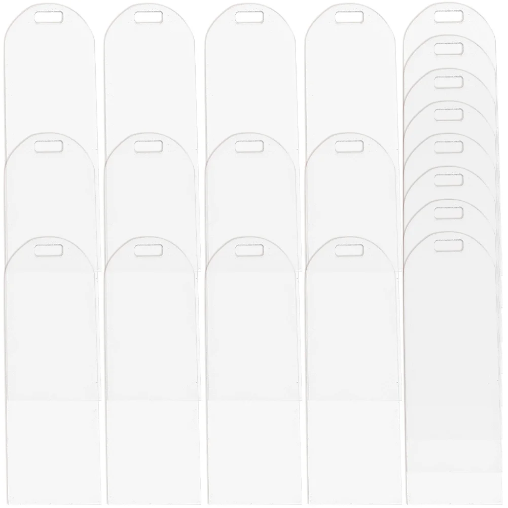 

20 Pcs Manual Transparent Blank Bookmark Bookmarks Finger Cots Medium Acrylic Marker