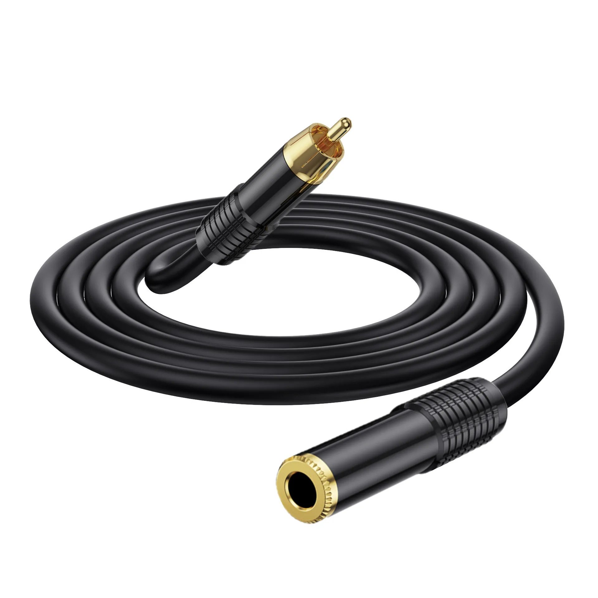 Gold Plated 1/4 inch 6.35mm Female Plug to 1RCA Male Interconnect Audio Adapter Converter Cord for AV Receiver, Amplifier