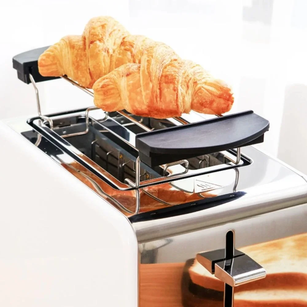 Stainless Steel Toaster Grill Rack Heat-resistant Anti-scald Handle Toast Slice Holder Professional Sandwich Holder Hotel