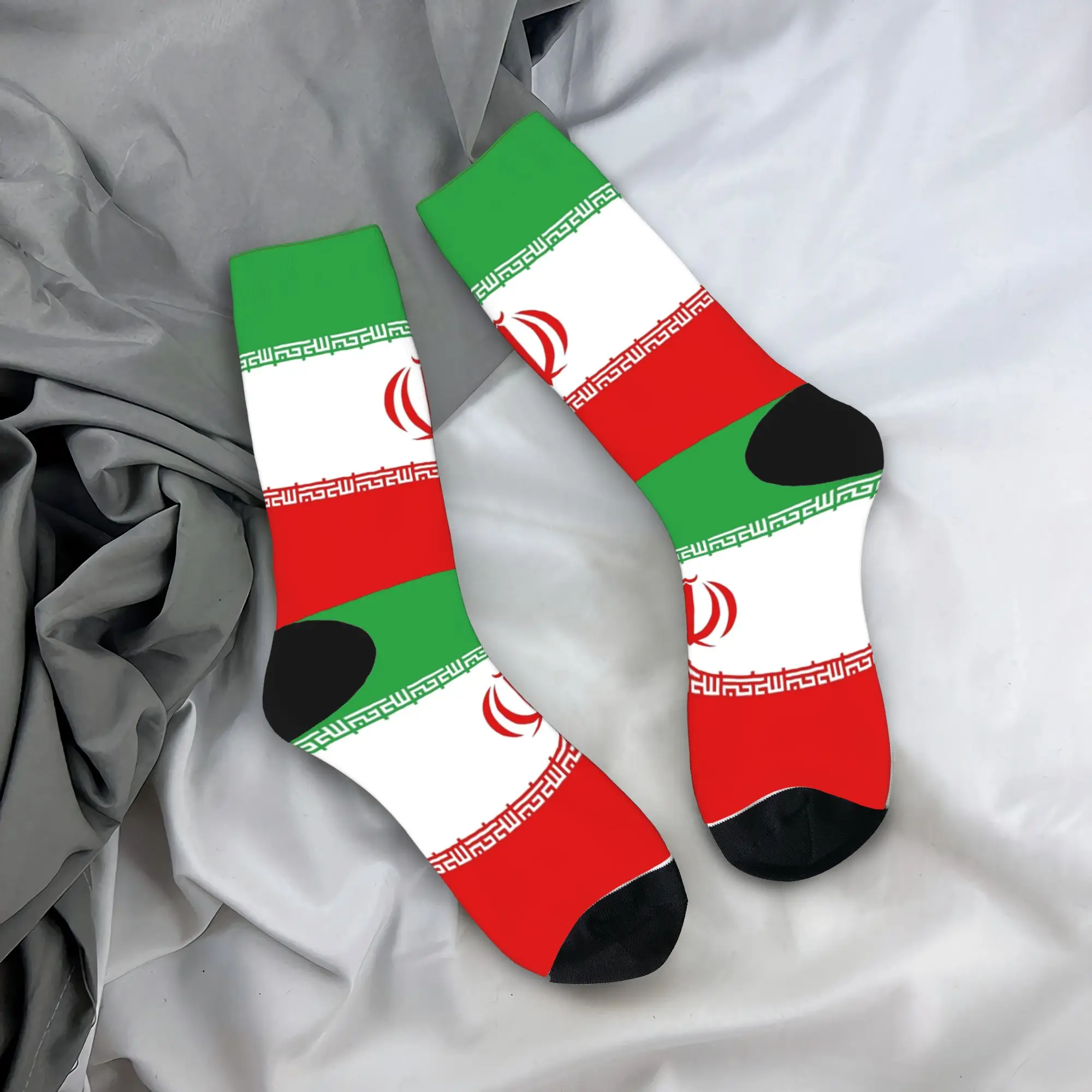 

Носки с принтом флага Ирана, нескользящие носки для женщин и мужчин, мягкие дышащие спортивные носки для активного отдыха, зимние носки для отдыха