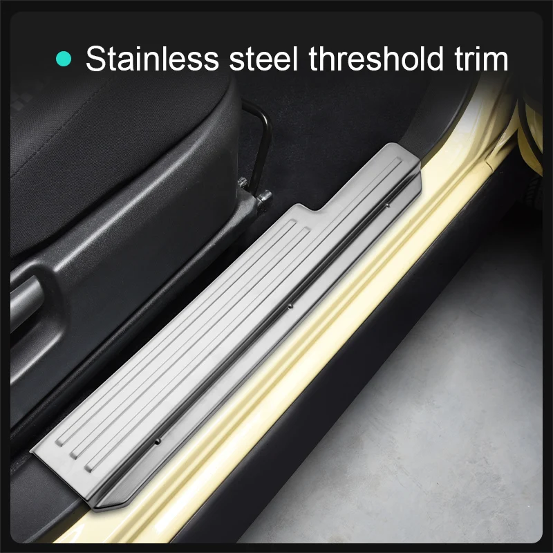 

Door Sill Plates Trim Scuff Guards Covers Running Boards Stickers Anti Scratch Strip for Jimny Jb64W Car Interior Accessories 25