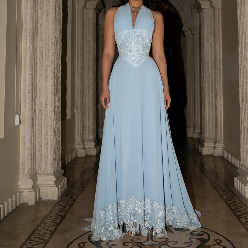 

Вечерние платья русалки по индивидуальному заказу, длиной до пола, с v-образным вырезом, без рукавов, платье для выпускного вечера, модное платье с блестками и цветами, простое драпированное вечернее платье