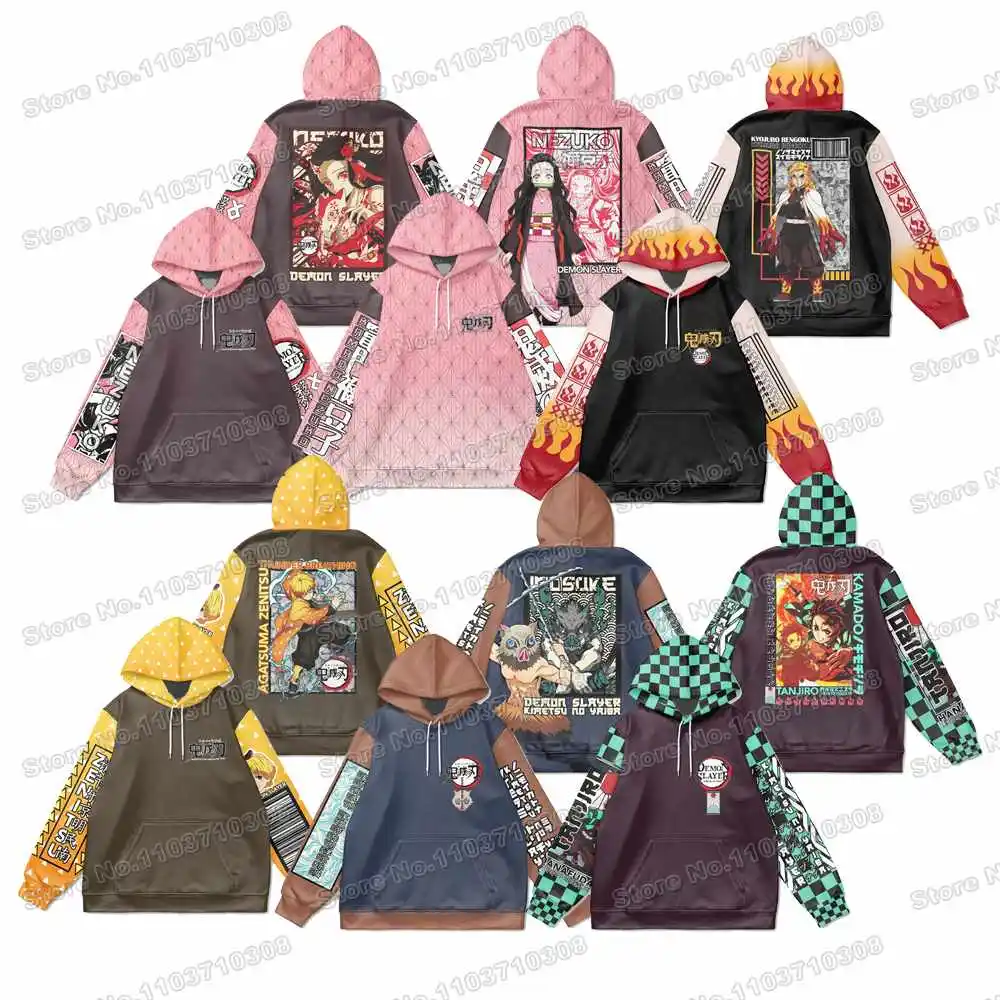 Windshield Tracksuit Game 3th Demon Slayer‘s-Hoodie Anime Hiking Running  Men's Hoodie Harajuku Autumn Winter Streetwear Clothe