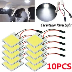 2~10PCS Car Interior Accessories 18/24/48 SMD T10 4W 12V COB Car Interior Panel LED Lights Lamp Bulb Car Dome Light Car Panel