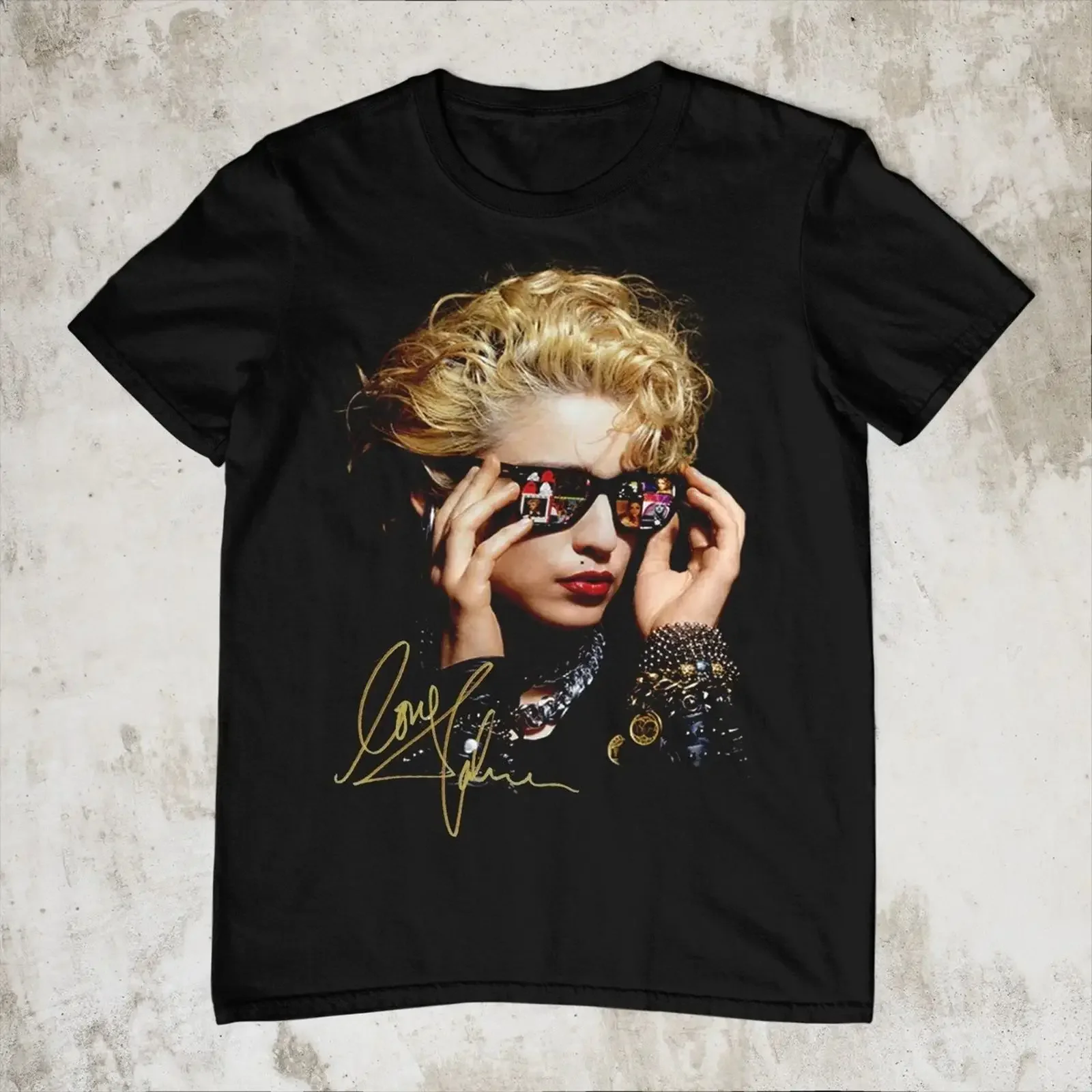 New Madonna Signature GifT T Shirt For Fan All Size 16D546 vintage Washed Stretched Stylish Comfortable Soft Slightly homme