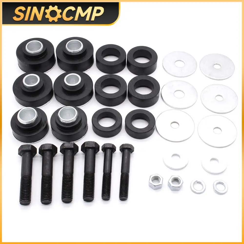 1Set Subframe Body Mount Bushing Kit with Hardware Bushings Sub Frame Bolts Washers for Pontiac Firebird Chevrolet Camaro