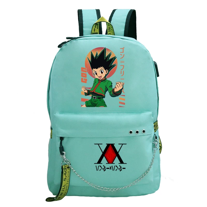 GON FREECSS Student School Bags HUNTER×HUNTER Anime Laptop Backpack Harajuku Mochilas Para Mujer Trendy Boys Bagpack Rucksack