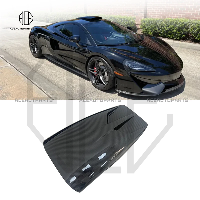 Car Decoration Accessories Exterior Dry Carbon Fiber  Air Intake Scoop Roof Vent For McLaren 540C 570S 2015-2019