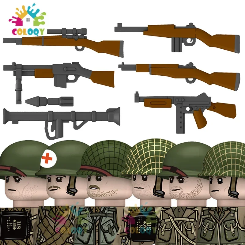 

Kids Toys WW2 Building Blocks US Army Rangers Soldiers Mini Action Figures Toys For Kids Christmas Gifts