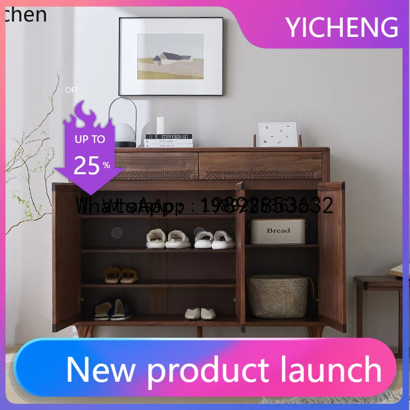 

X8 solid wood shoe cabinet three doors/two doors storage cabinet entrance entrance entrance living room locker