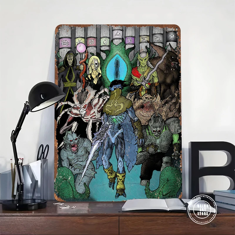 Legacy of Kain Soul Reaver Tinplate Poster Customized Wall Art Retro Vintage Metal Signs for Fans Bar Accessories Decor Room