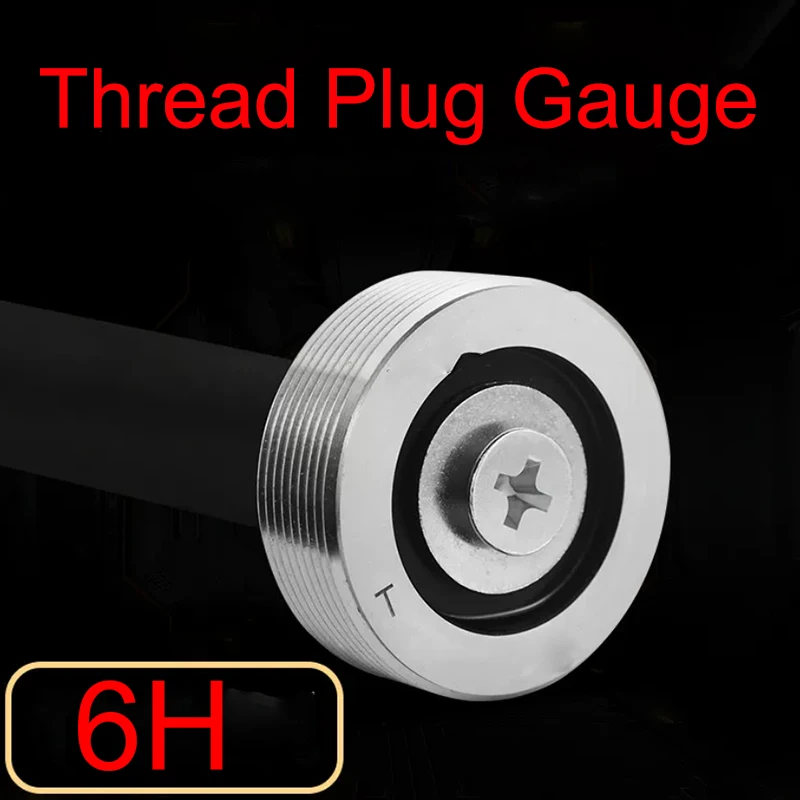 1PCS Steel Mer-cury Gage Fine Thread Plug Gauge 6H M4 M5 M6 M8 M11 M12 M14 M16 M18 M20 M22 M24 - M50 Thread Distance 0.5