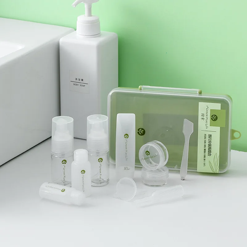 

10PCS Travel Cosmetic Dispenser Bottle Set Portable Cosmetic Skincare Empty Bottle Portable Spray Bottle For Airplane