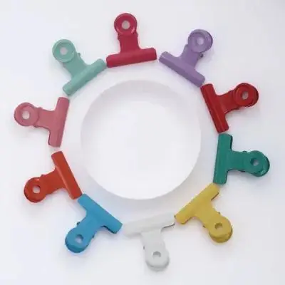 10pcs Office Clips Snack Office Bill Clips Bag Sealing Fresh Keeping Clamps Document ganizer Food Storage Home Use