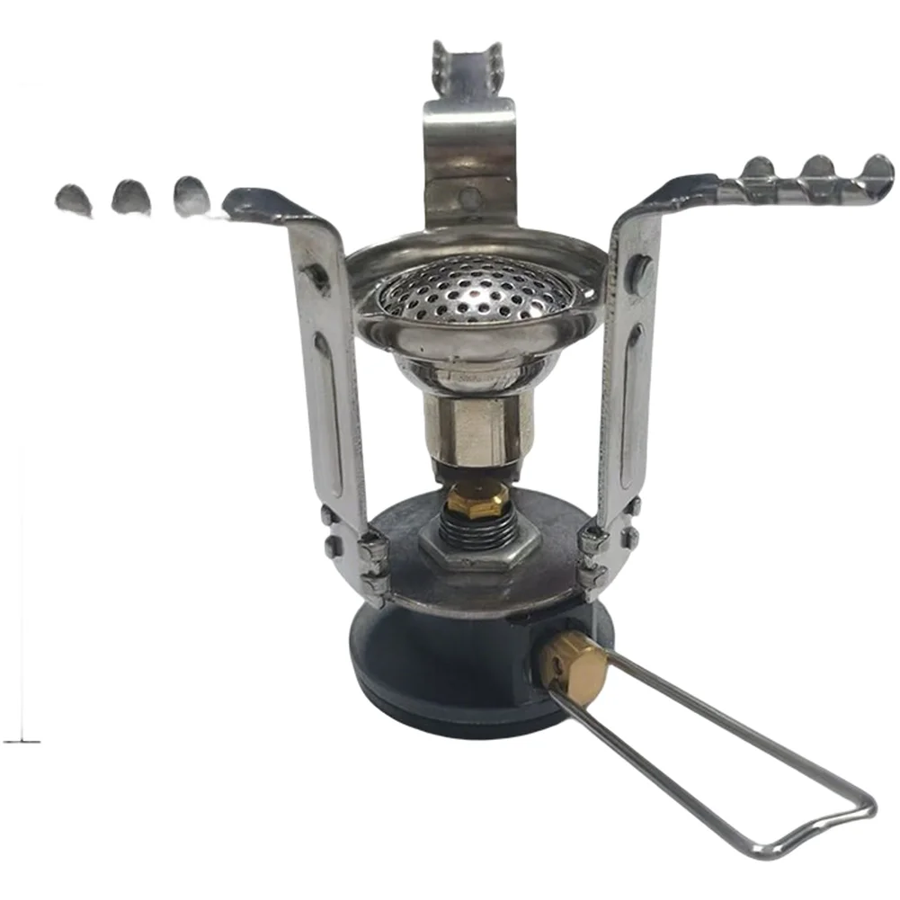 

Портативная компактная газовая плита 7,5x6,5 см из нержавеющей стали с равномерным распределением пламени и быстрым розжигом