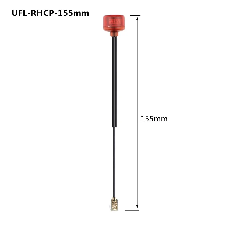 RUSHFPV Cherry FPV-Antenne/VTX-Antenne | 5.8G LHCP/RHCP | Langstrecken-Drohne für Rennen | für SMA/MMCX/UFL-Steckverbinderadapter